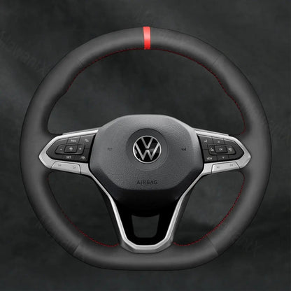 Steering Wheel Cover For Volkswagen VW Caddy 2020 - 2021 - Mewantx