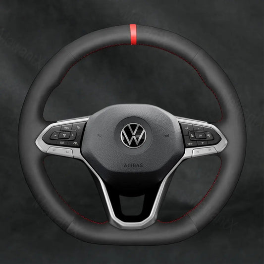 Steering Wheel Cover For Volkswagen VW Caddy 2020 - 2021 - Mewantx
