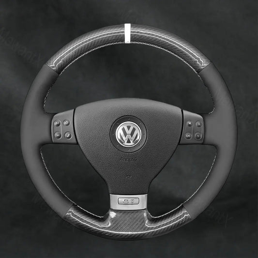 Steering Wheel Cover For Volkswagen VW Golf 5 V Golf Plus 2003 - 2009 - Mewantx