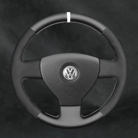 Steering Wheel Cover For Volkswagen VW Golf 5 V Golf Plus 2003 - 2009 - Mewantx