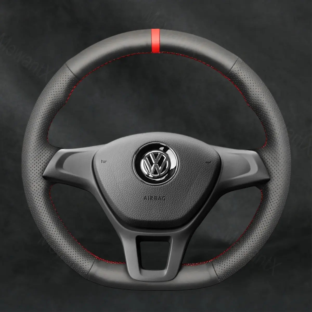 Steering Wheel Cover For Volkswagen VW Golf 7 VII Sportsvan SV 2013 - 2020 - Mewantx
