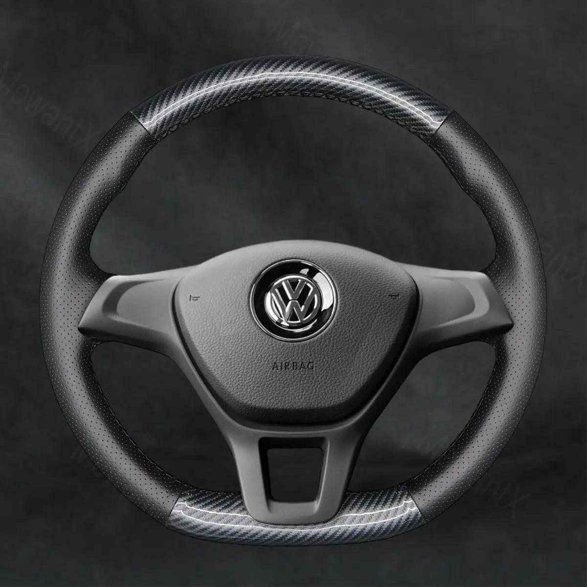 Steering Wheel Cover For Volkswagen VW Golf 7 VII Sportsvan SV 2013 - 2020 - Mewantx