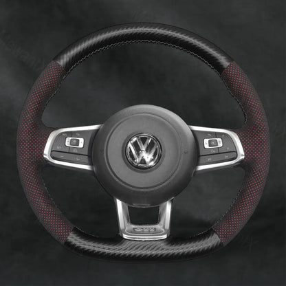 Steering Wheel Cover For Volkswagen VW Golf GTI GTD GTE R7 R 7 2013 - 2020 - Mewantx