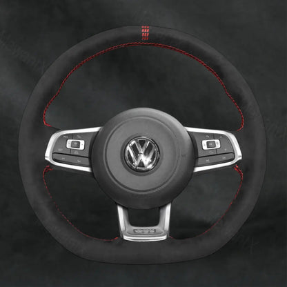Steering Wheel Cover For Volkswagen VW Golf GTI GTD GTE R7 R 7 2013 - 2020 - Mewantx