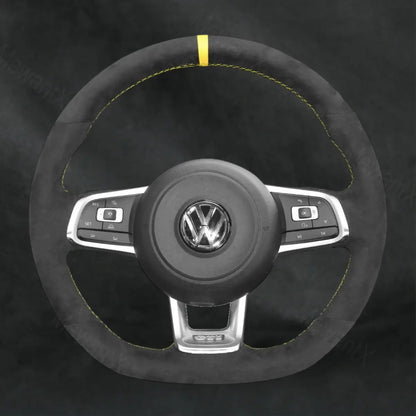 Steering Wheel Cover For Volkswagen VW Golf GTI GTD GTE R7 R 7 2013 - 2020 - Mewantx