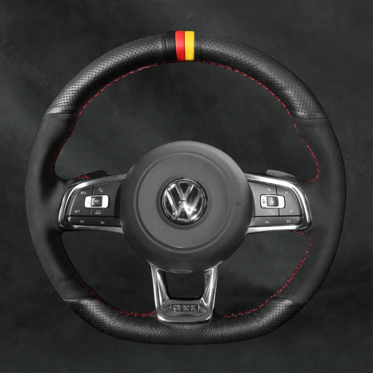 Steering Wheel Cover For Volkswagen VW Golf GTI GTD GTE R7 R 7 2013 - 2020 - Mewantx