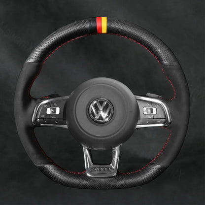 Steering Wheel Cover For Volkswagen VW Golf GTI GTD GTE R7 R 7 2013 - 2020 - Mewantx