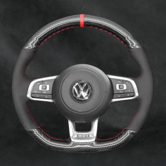 Steering Wheel Cover For Volkswagen VW Golf GTI GTD GTE R7 R 7 2013 - 2020 - Mewantx