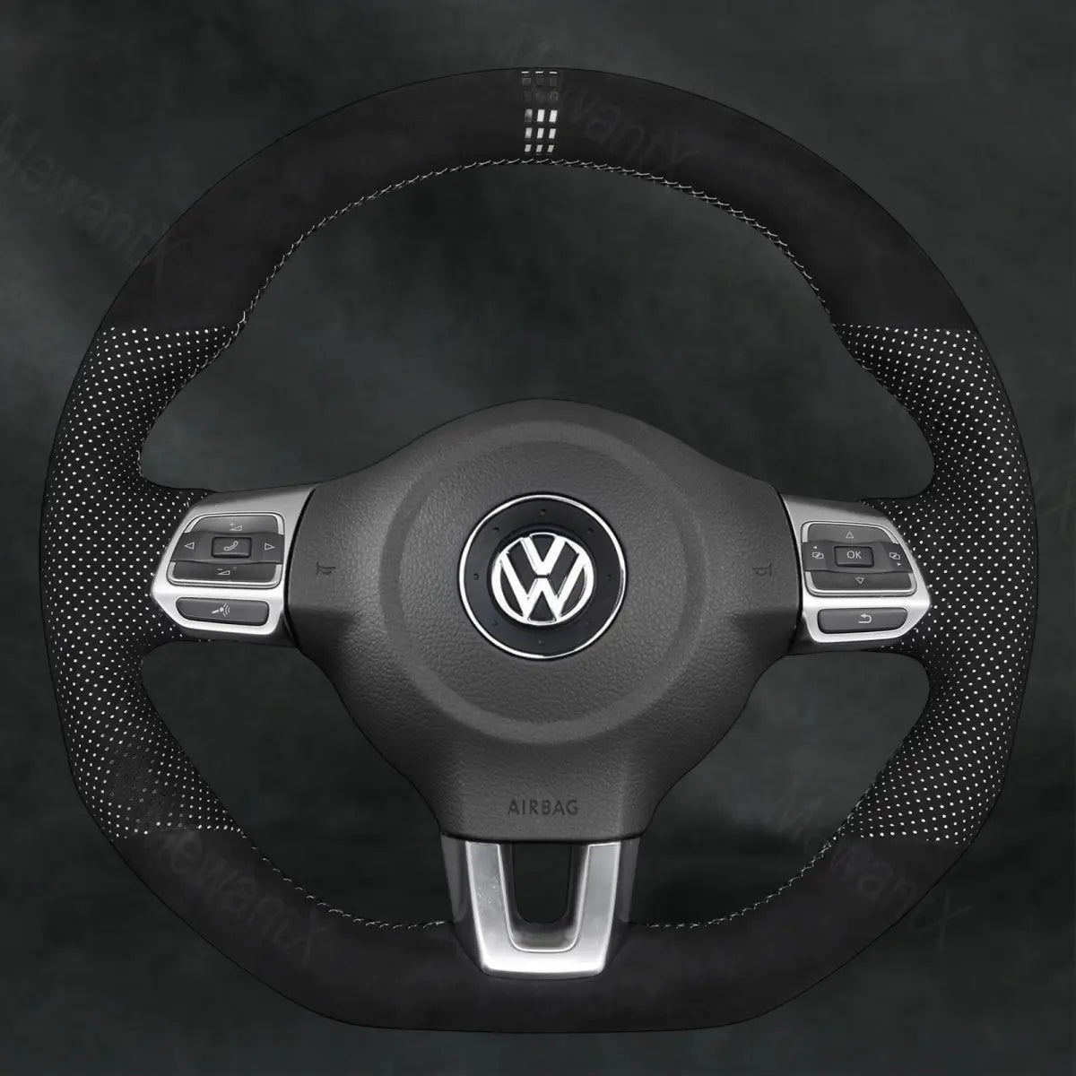 Steering Wheel Cover For Volkswagen VW Golf GTI GTD R6 R 6 2009 - 2014 - Mewantx
