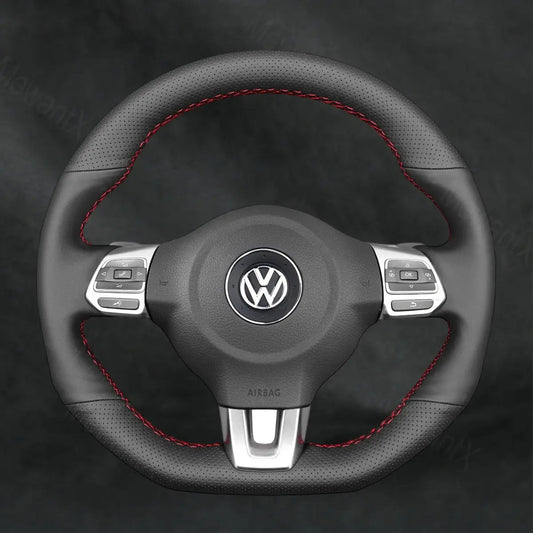 Steering Wheel Cover For Volkswagen VW Golf GTI GTD R6 R 6 2009 - 2014 - Mewantx