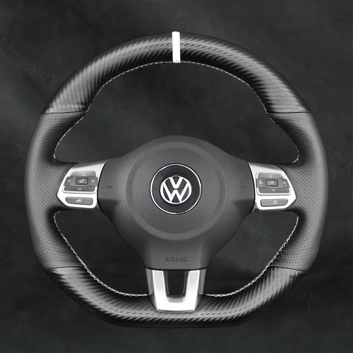 Steering Wheel Cover For Volkswagen VW Golf GTI GTD R6 R 6 2009 - 2014 - Mewantx