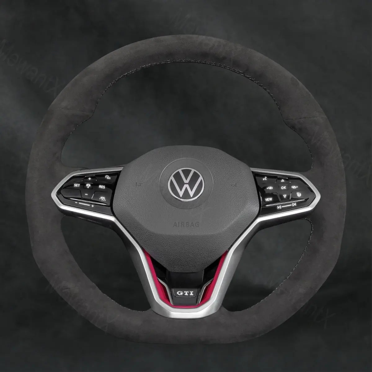 Steering Wheel Cover For Volkswagen VW Golf R - Line GTI GTD GTE R8 R 8 2020 - 2021 - Mewantx