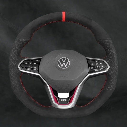 Steering Wheel Cover For Volkswagen VW Golf R - Line GTI GTD GTE R8 R 8 2020 - 2021 - Mewantx