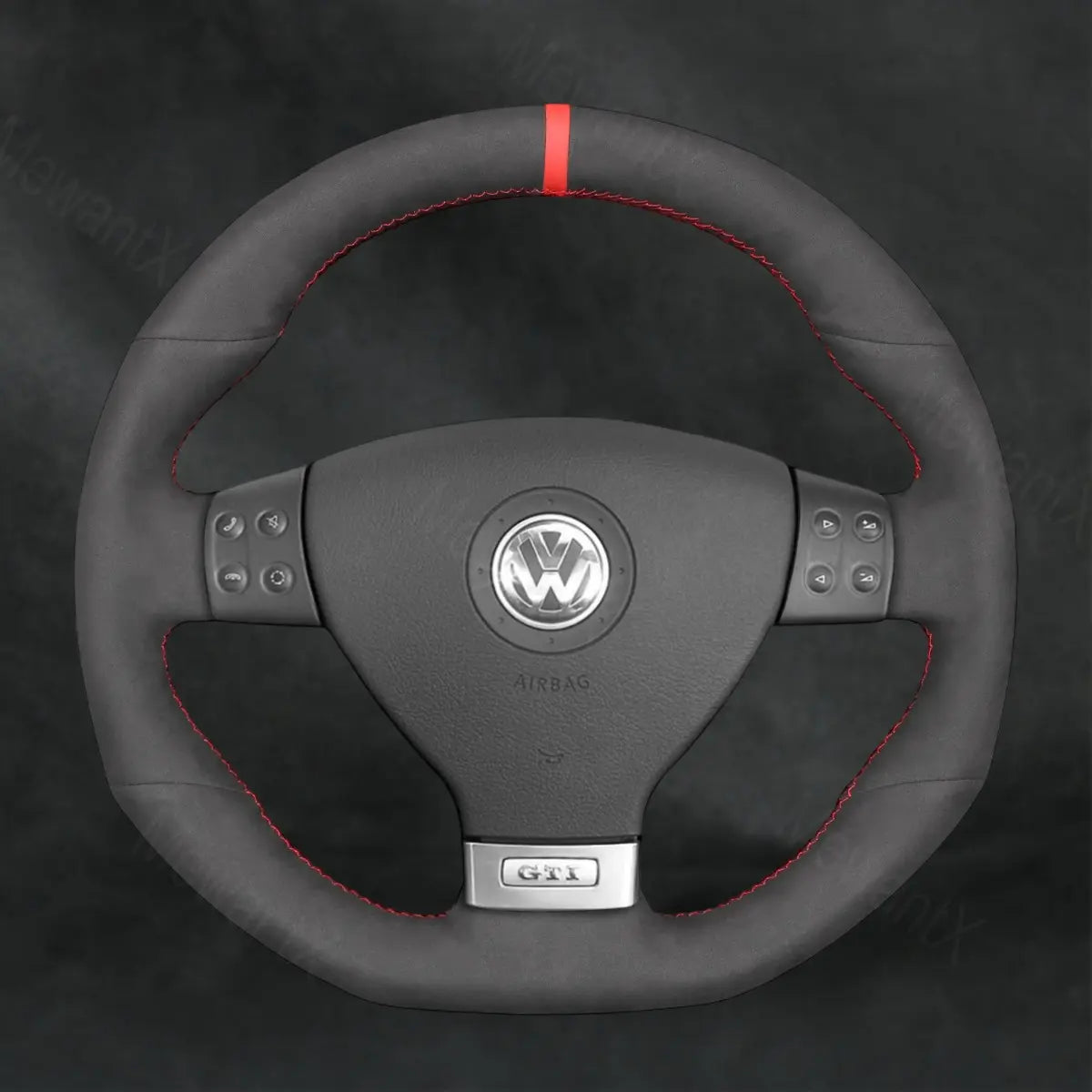 Steering Wheel Cover For Volkswagen VW Jetta GLI 2006 - 2007 - Mewantx