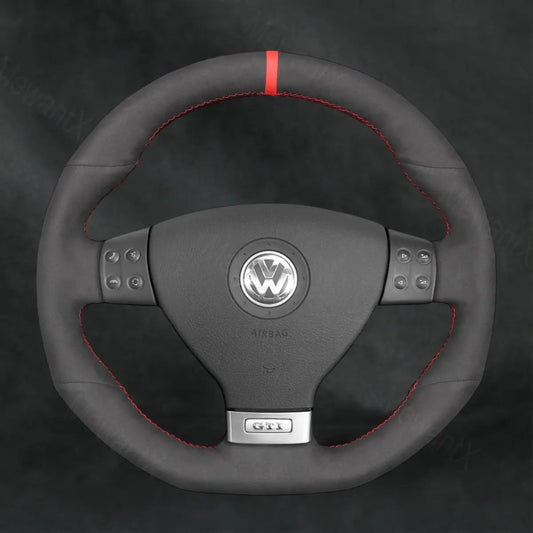 Steering Wheel Cover For Volkswagen VW Jetta GLI 2006 - 2007 - Mewantx