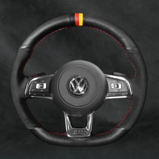 Steering Wheel Cover For Volkswagen VW Passat B8 Variant R - Line 2014 - 2019 - Mewantx