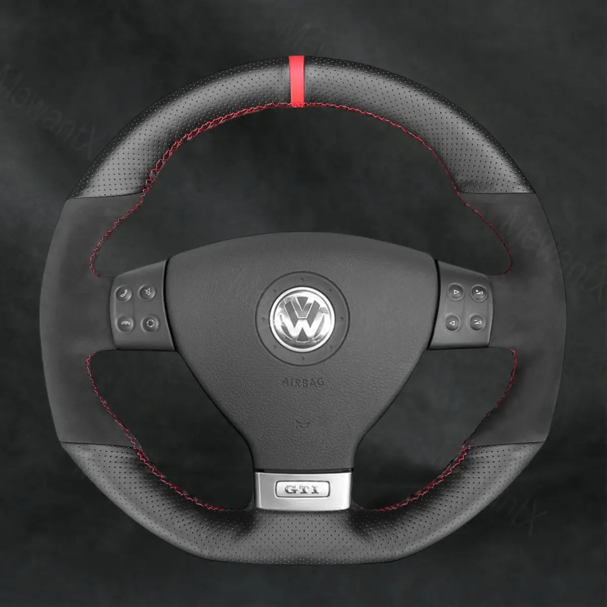 Steering Wheel Cover For Volkswagen VW Passat Variant R - Line 2005 - 2010 - Mewantx