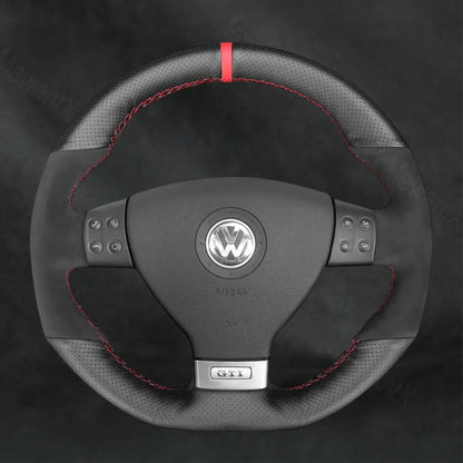 Steering Wheel Cover For Volkswagen VW Passat Variant R - Line 2005 - 2010 - Mewantx