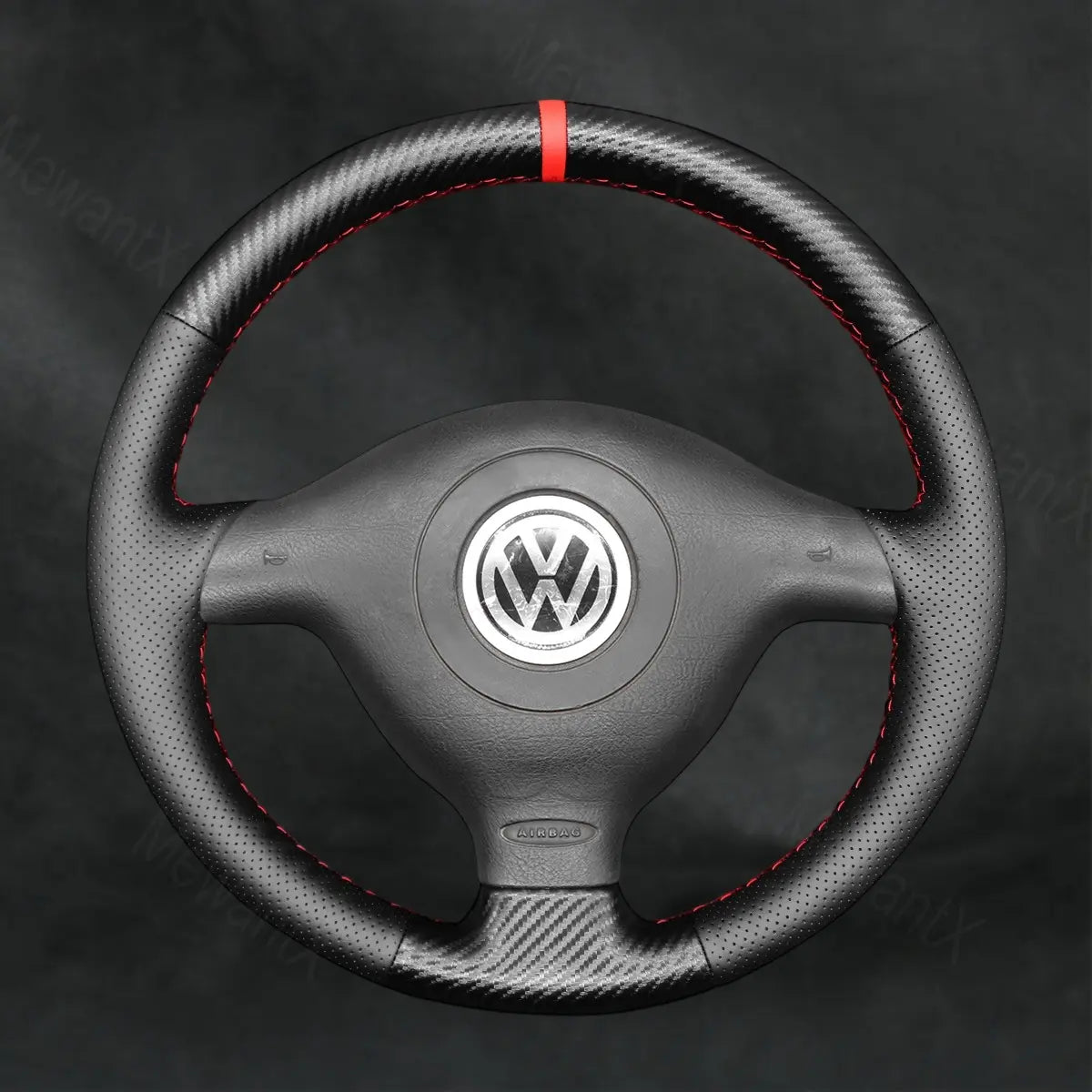 Steering Wheel Cover For Volkswagen VW Polo 1999 - 2001 - Mewantx
