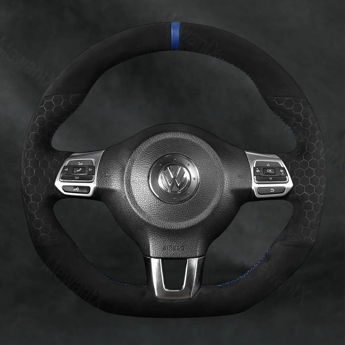 Steering Wheel Cover For Volkswagen VW Polo GTI Polo R - Line 2014 - Mewantx