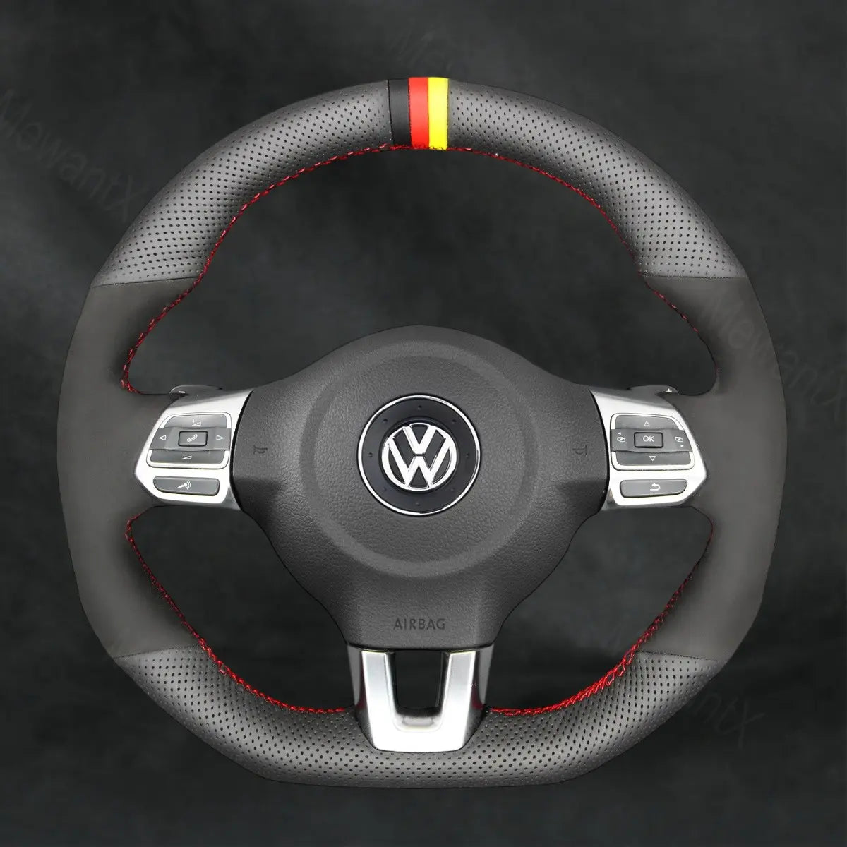 Steering Wheel Cover For Volkswagen VW Polo GTI Polo R - Line 2014 - Mewantx