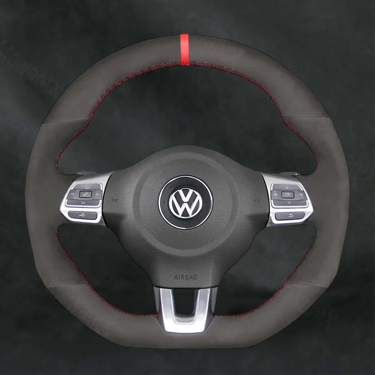 Steering Wheel Cover For Volkswagen VW Scirocco 2012 - 2013 - Mewantx