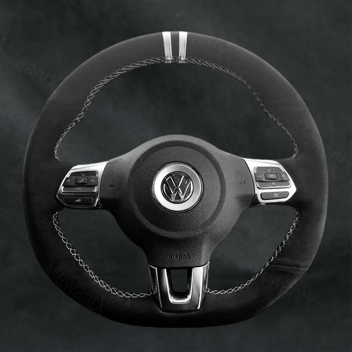 Steering Wheel Cover For Volkswagen VW Scirocco 2012 - 2013 - Mewantx