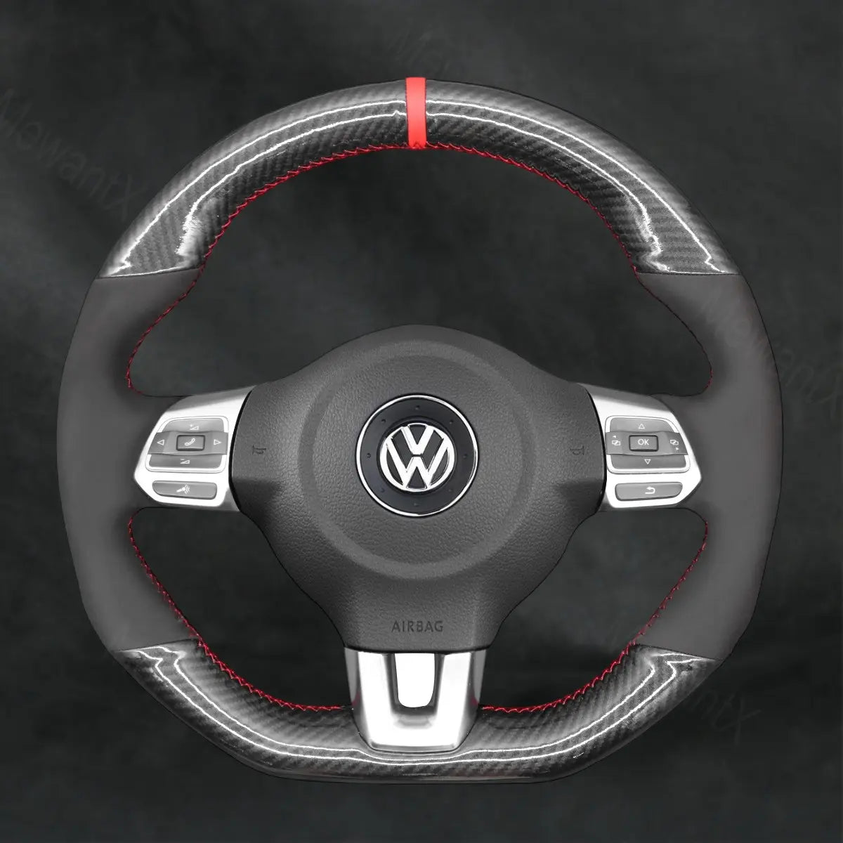 Steering Wheel Cover For Volkswagen VW Scirocco 2012 - 2013 - Mewantx