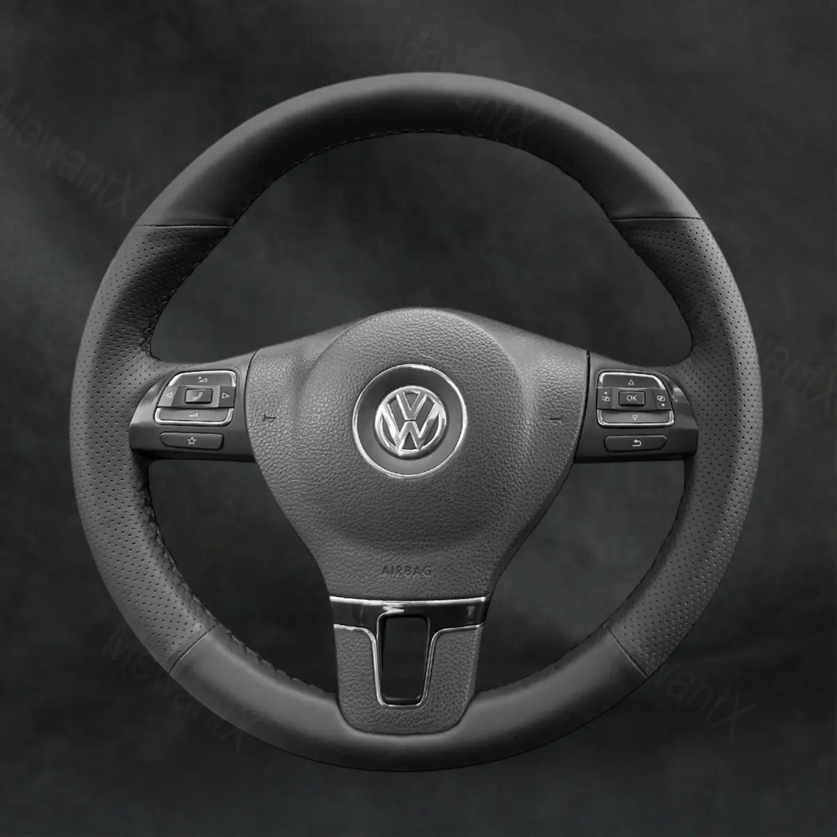 Steering Wheel Cover For Volkswagen VW Sharan 2010 - 2015 - Mewantx