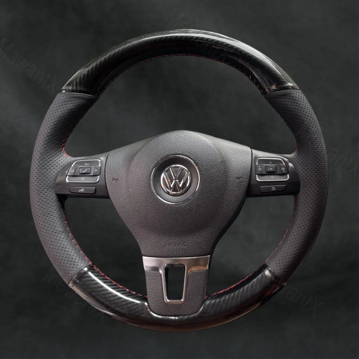 Steering Wheel Cover For Volkswagen VW Sharan 2010 - 2015 - Mewantx