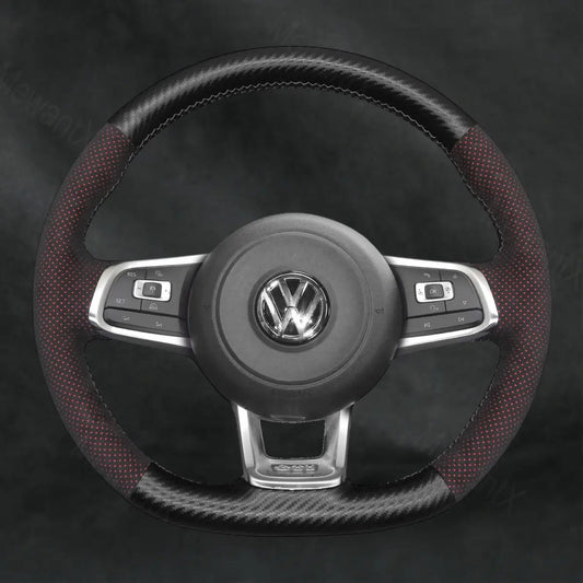 Steering Wheel Cover For Volkswagen VW T - Roc R - Line 2017 - 2021 - Mewantx