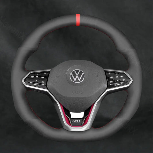 Steering Wheel Cover For Volkswagen VW Tiguan R-Line 2020-2021