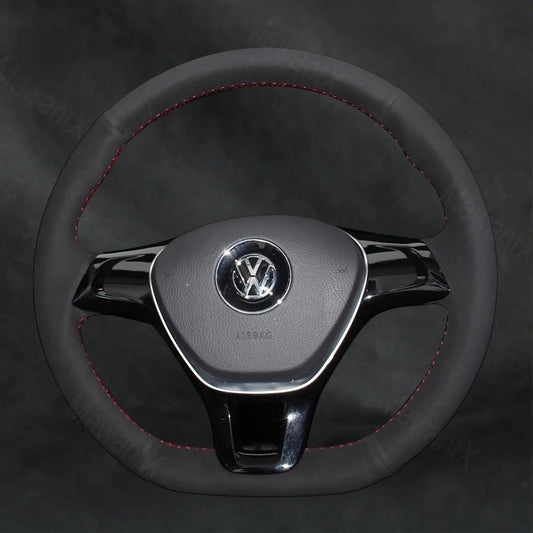 Steering Wheel Cover For Volkswagen VW Touareg 2018 - 2020 - Mewantx