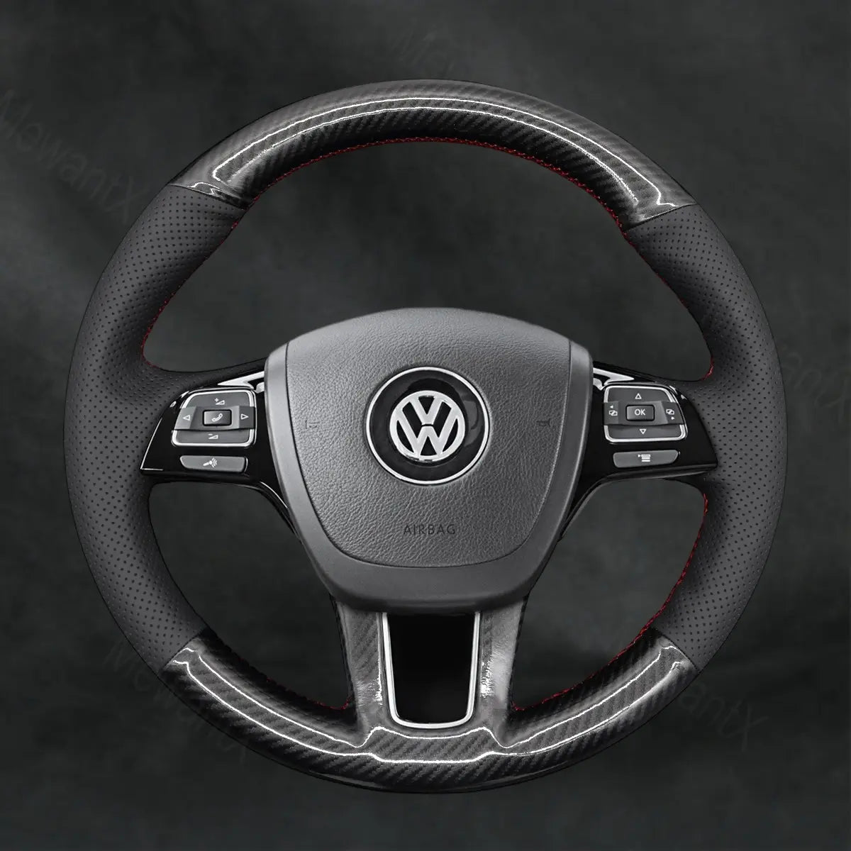 Steering Wheel Cover For Volkswagen VW Touareg 7P 2011-2018