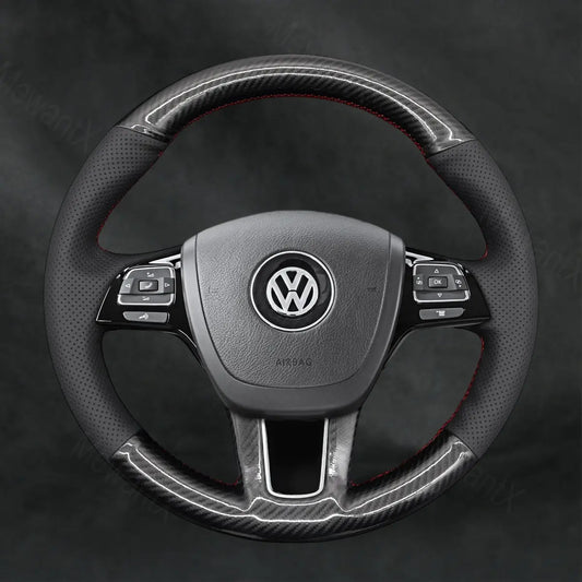 Steering Wheel Cover For Volkswagen VW Touareg 7P 2011-2018