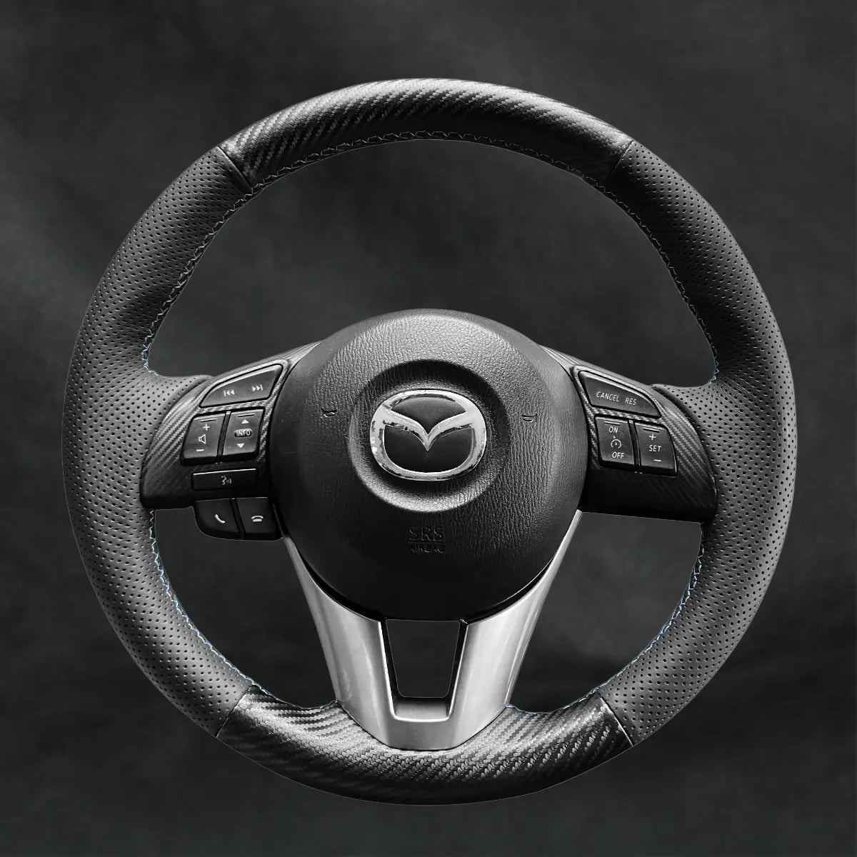 Steering Wheel Cover For Mazda CX - 3 CX3 2016 - 2017 - Mewantx