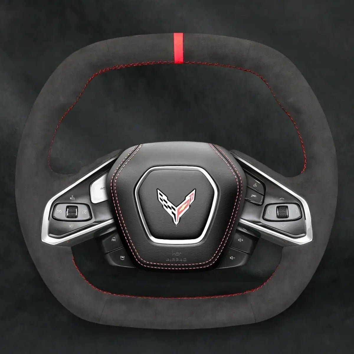 Steering Wheel Cover For Chevrolet Chevy Corvette (stingray) 2020 - 2025 - Mewantx