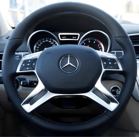 Steering Wheel Cover For Mercedes Benz ML 63 AMG circle wheel 2012 - 2015 - Mewantx