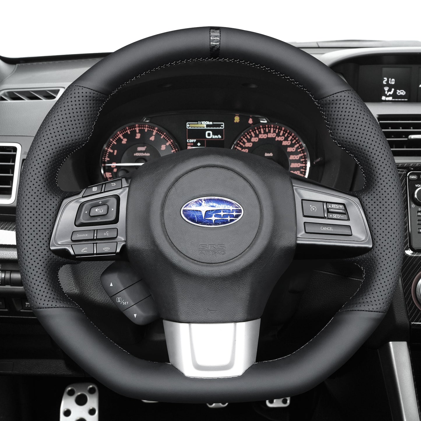 Steering Wheel Cover For Subaru WRX STI 2015 - 2021 - Mewantx