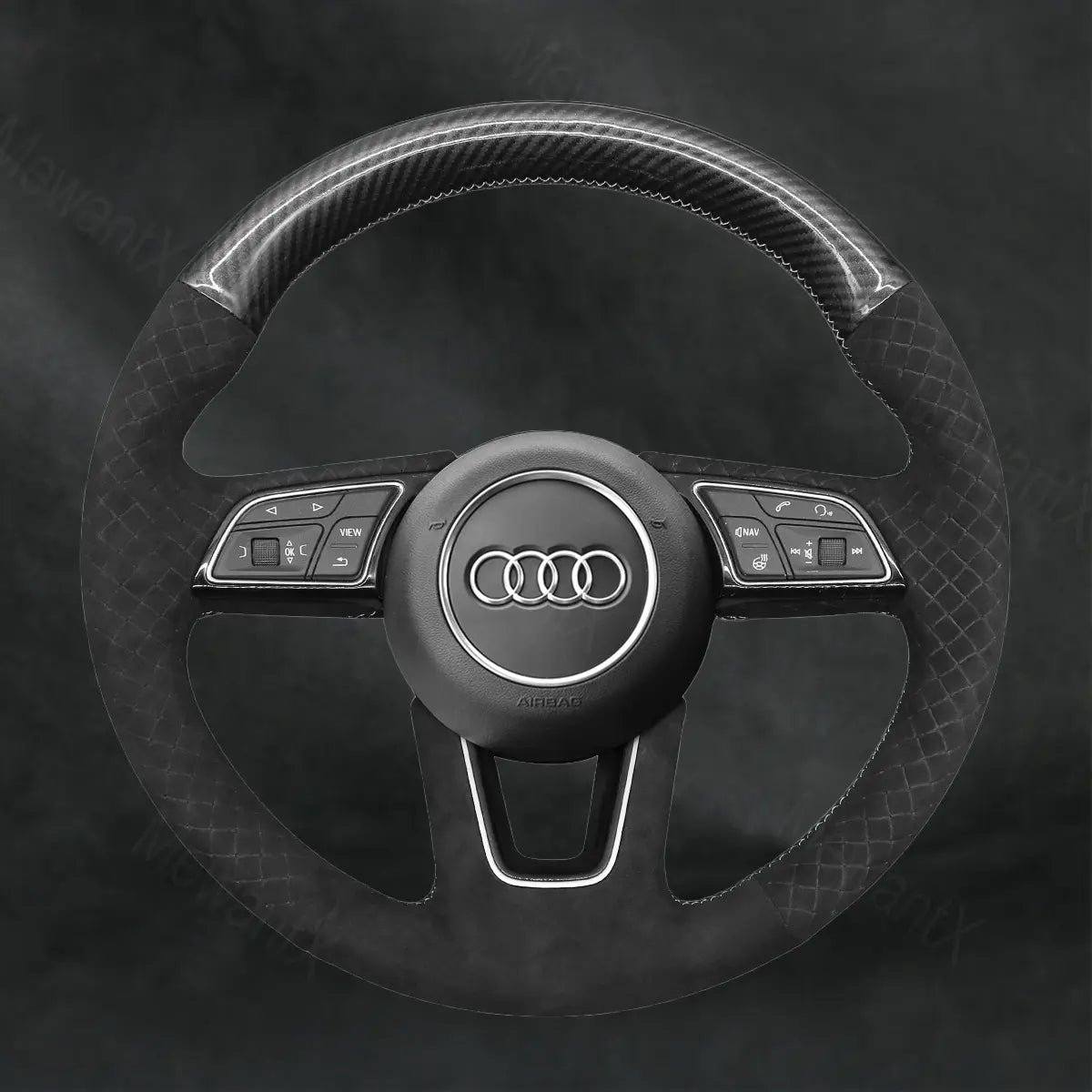 Discover MewantX Custom Steering Wheel Cover For Audi Q2 2016 - 2022 Mewant delivers comfort, grip, style, protection and durable quality.