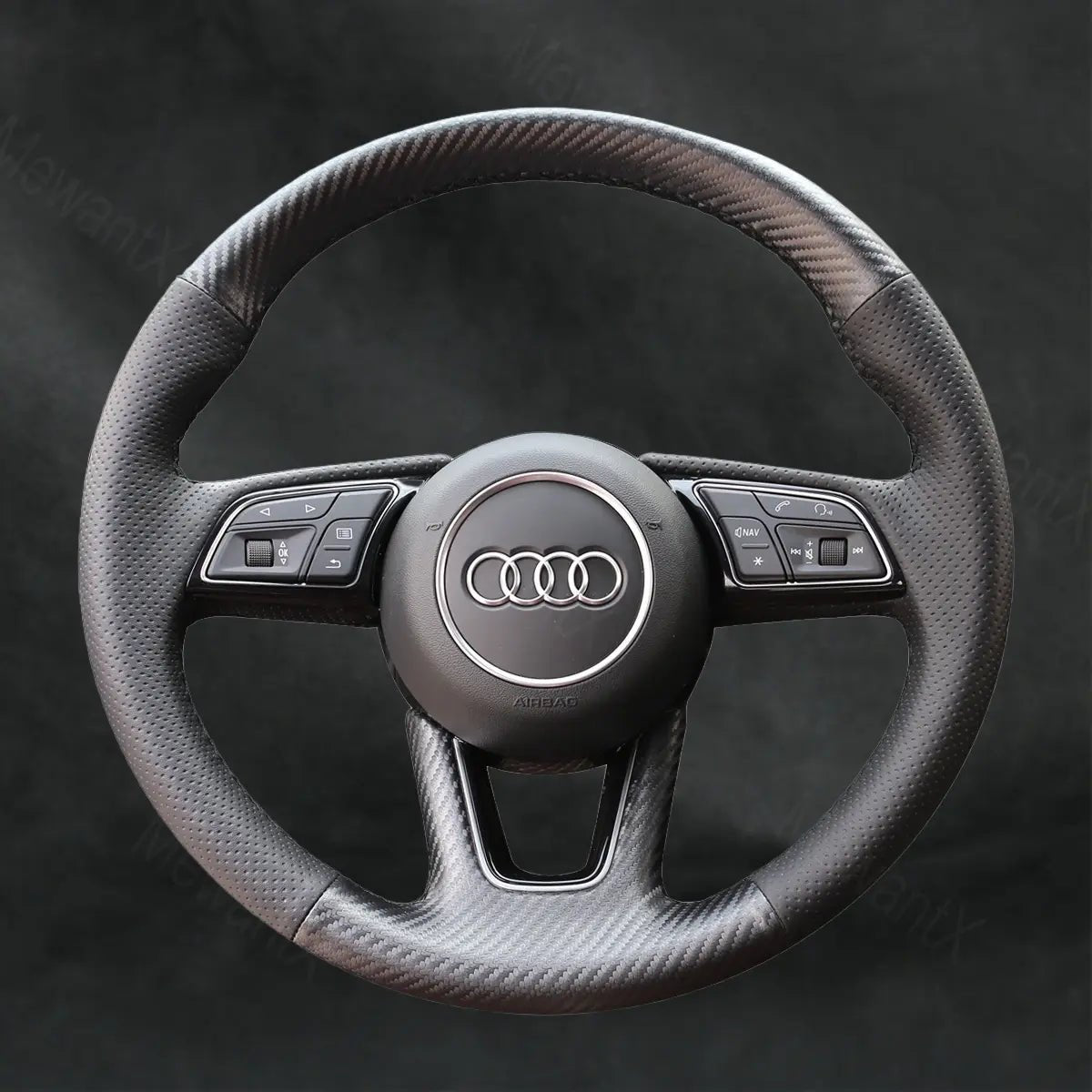 Discover MewantX Custom Steering Wheel Cover For Audi Q2 2016 - 2022 Mewant delivers comfort, grip, style, protection and durable quality.
