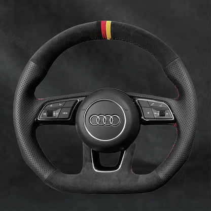 Discover MewantX Custom Steering Wheel Cover For Audi Q2 SQ2 2016 - 2022 Mewant delivers comfort, grip, style, protection and durable quality.