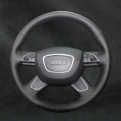 Discover MewantX Custom Steering Wheel Cover For Audi Q7 2012 - 2015 Mewant delivers comfort, grip, style, protection and durable quality.