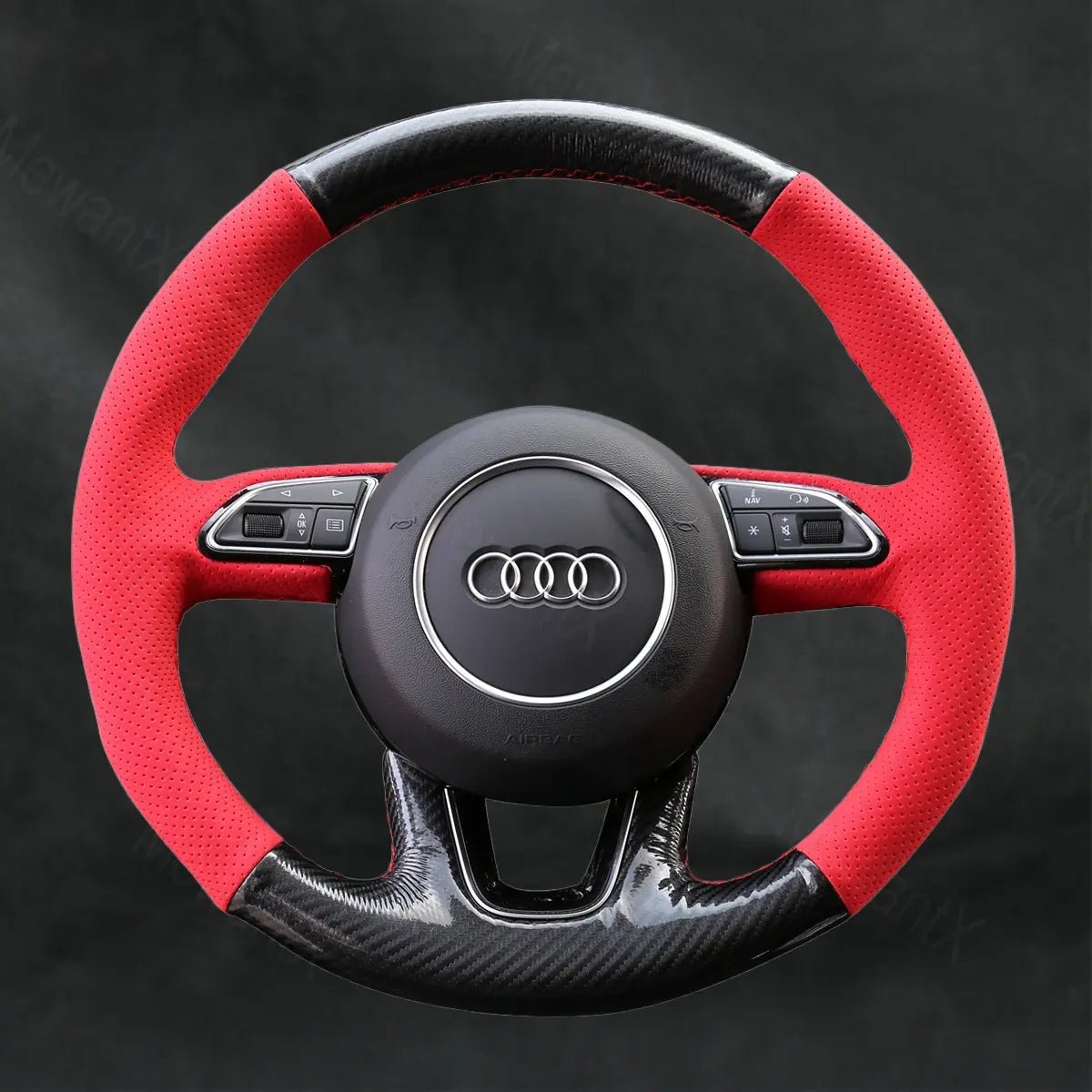 Discover MewantX Custom Steering Wheel Cover For Audi Q7 2012 - 2015 Mewant delivers comfort, grip, style, protection and durable quality.