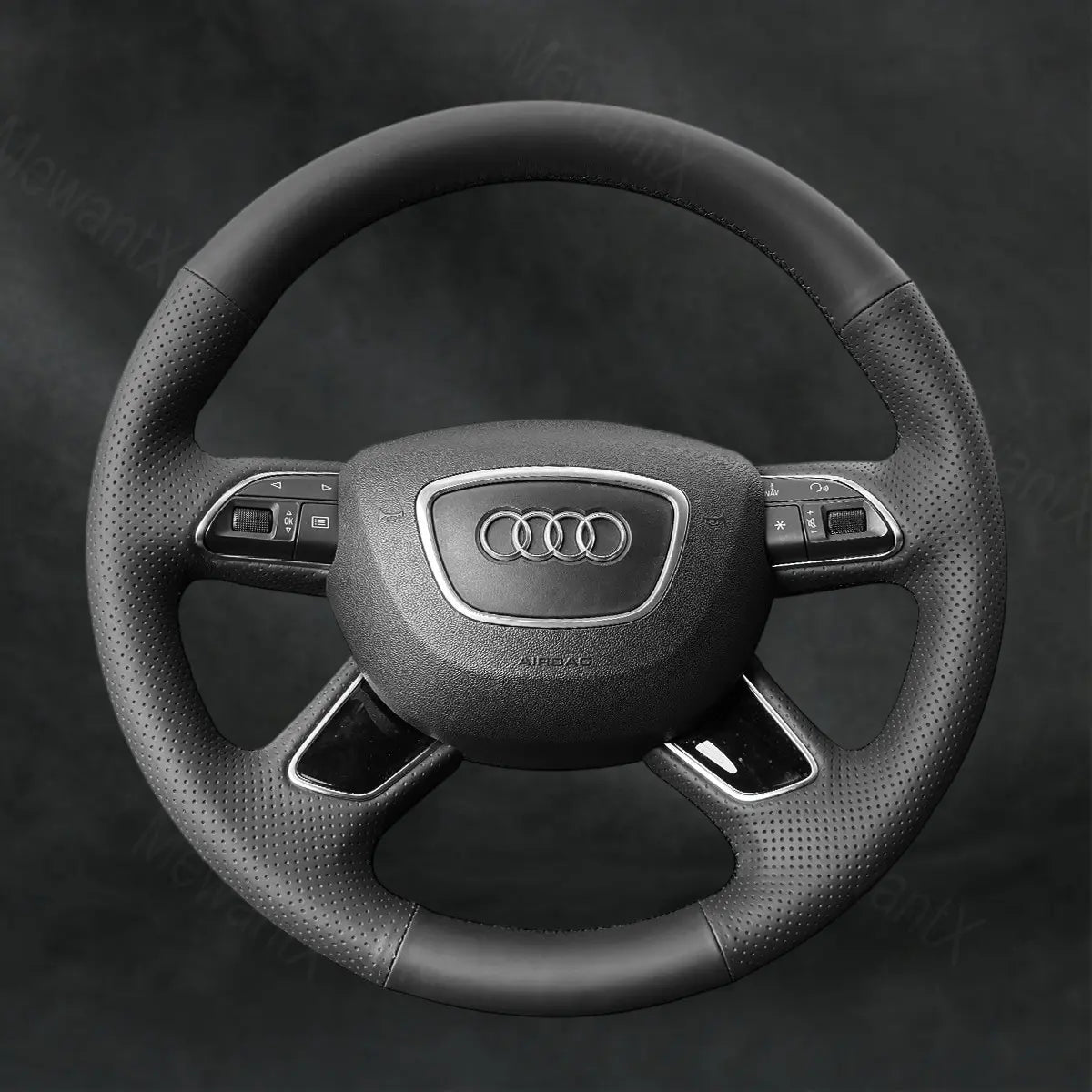 Discover MewantX Custom Steering Wheel Cover For Audi Q7 2012 - 2015 Mewant delivers comfort, grip, style, protection and durable quality.