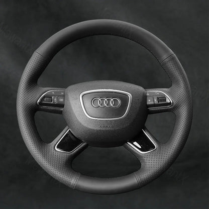 Discover MewantX Custom Steering Wheel Cover For Audi Q7 2012 - 2015 Mewant delivers comfort, grip, style, protection and durable quality.