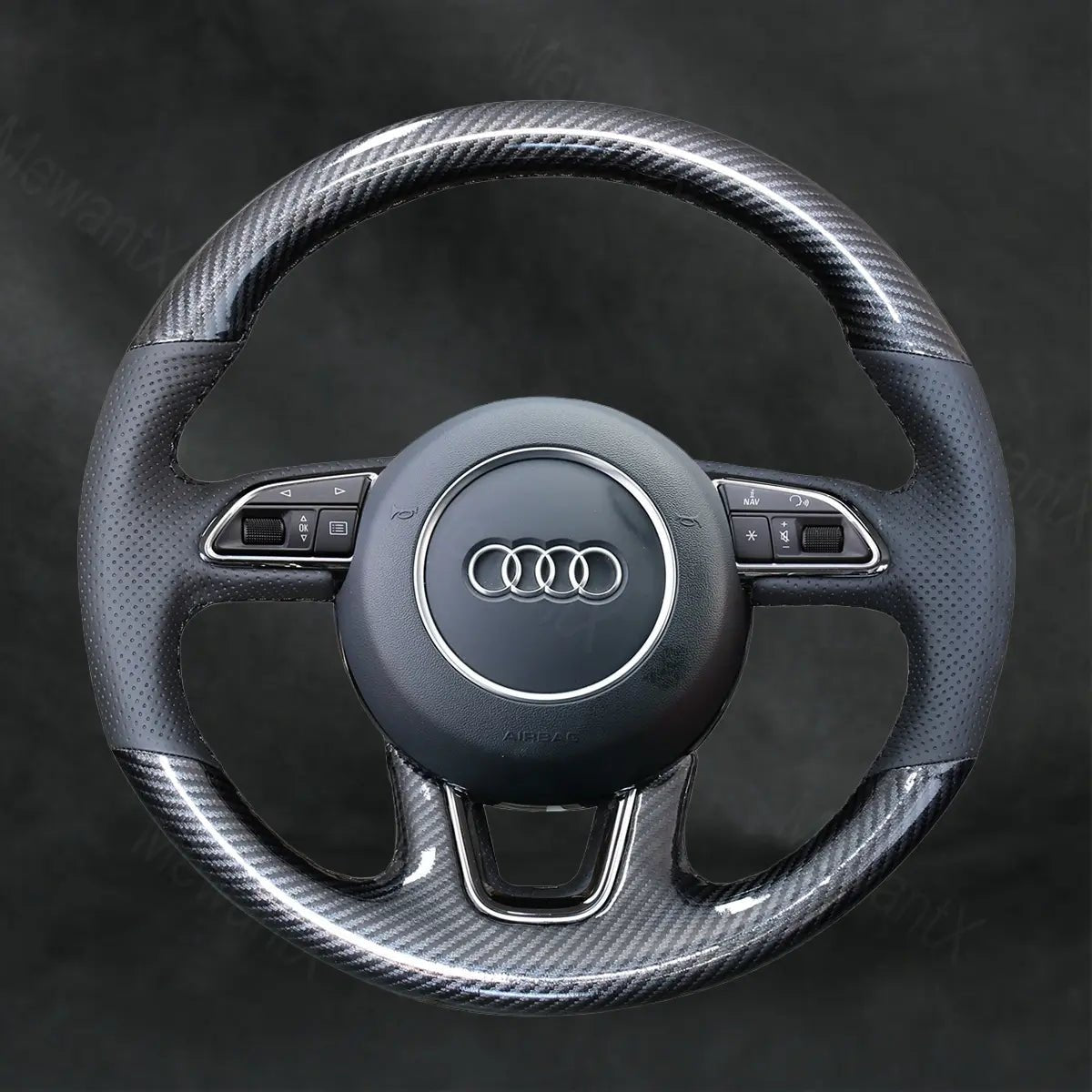 Discover MewantX Custom Steering Wheel Cover For Audi Q7 2012 - 2015 Mewant delivers comfort, grip, style, protection and durable quality.
