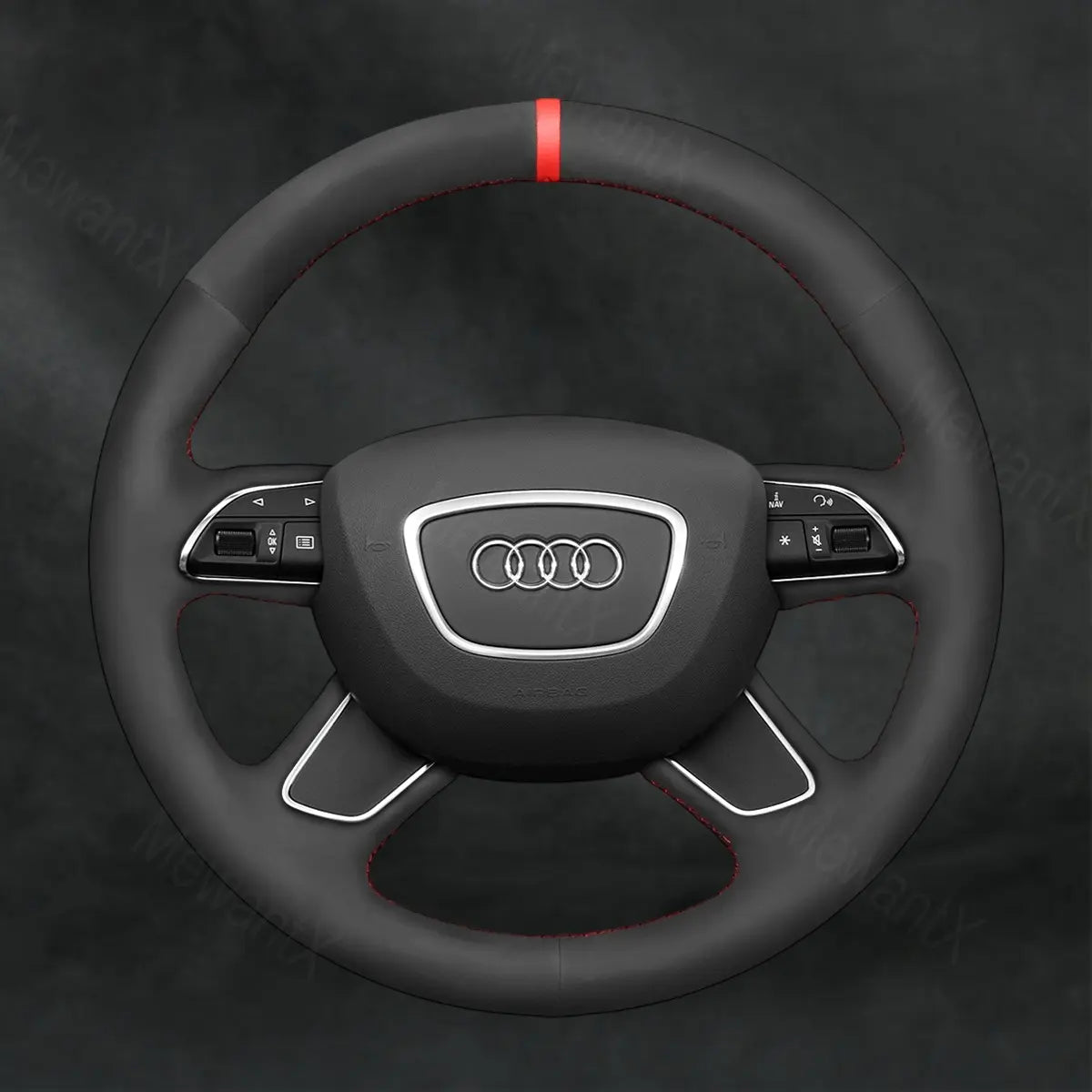 Discover MewantX Custom Steering Wheel Cover For Audi Q7 2012 - 2015 Mewant delivers comfort, grip, style, protection and durable quality.