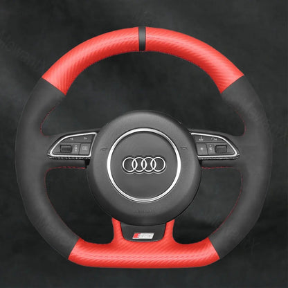 Discover MewantX Custom Steering Wheel Cover For Audi SQ5 2014 - 2017 Mewant delivers comfort, grip, style, protection and durable quality.