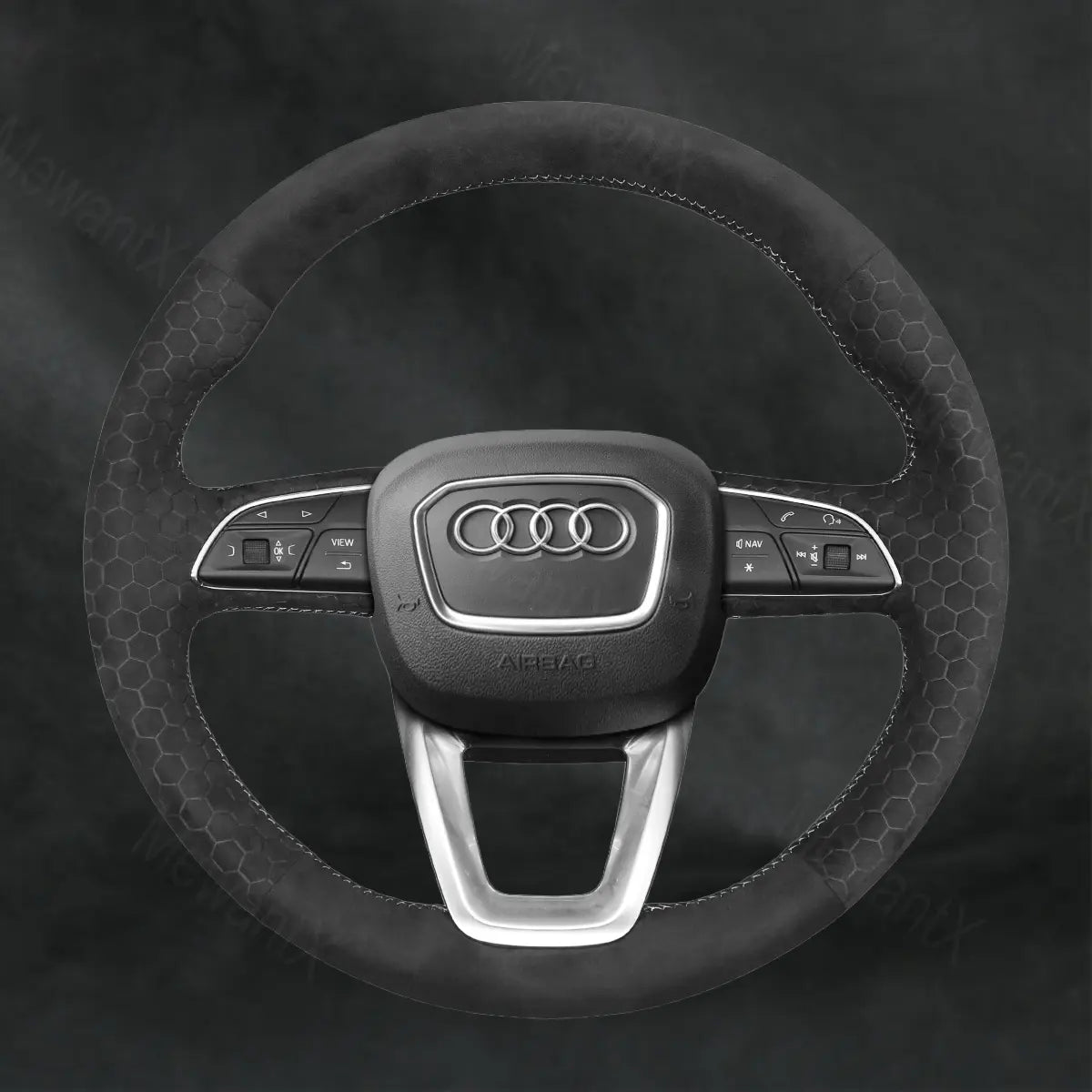 Discover MewantX Custom Steering Wheel Cover For Audi SQ8 RS Q8 2018 - 2022 Mewant delivers comfort, grip, style, protection and durable quality.